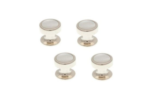 4 Mother Of Pearl Dress Studs Set