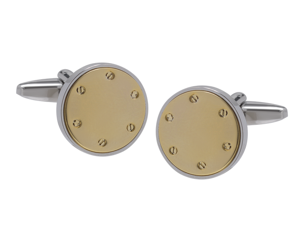 The Rivet Gold Cufflinks