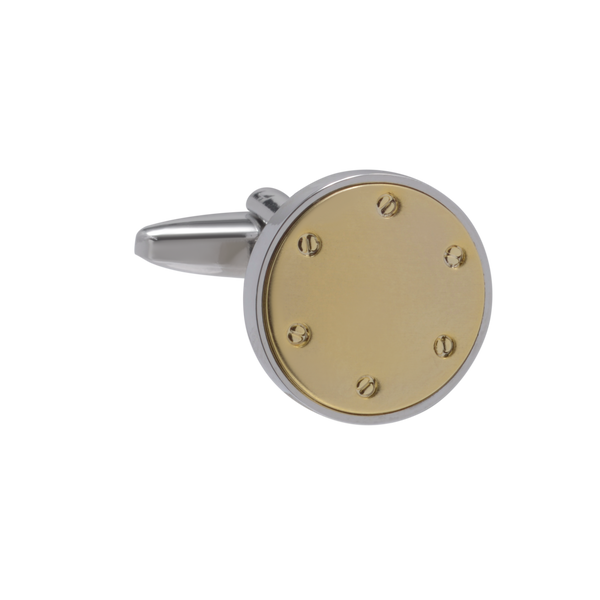 The Rivet Gold Cufflinks