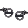 Roundel Gunmetal and Black Cufflinks