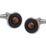 Saturn Sphere Tiger Eye Cufflinks
