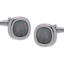 Squircle Smokey Mother of Pearl Cufflinks