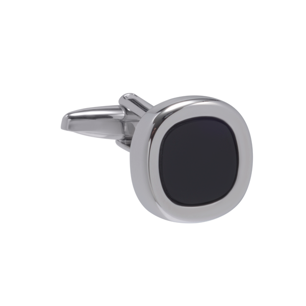 Squircle Onyx Cufflinks