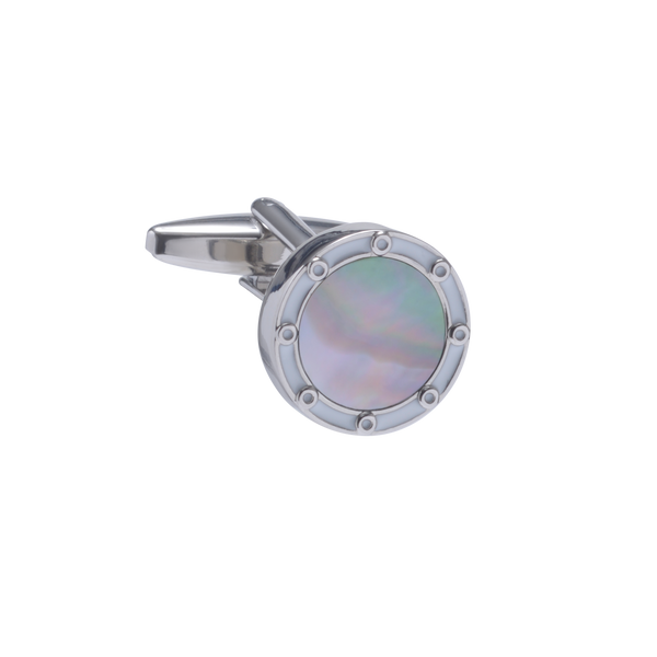 The Porthole Smokey MOP Cufflinks