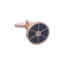 Segments of Luxury Blue Goldstone Cufflinks