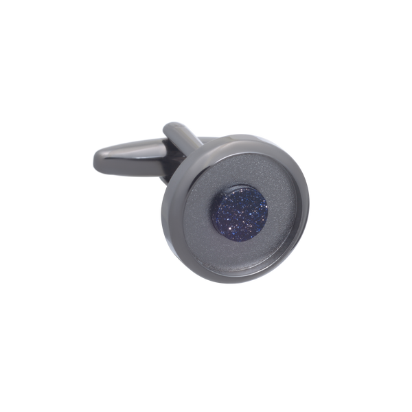 Stone Core Blue Goldstone Cufflinks