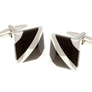 Covered Corners Onyx Cufflinks