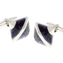Covered Corners Sodalite Blue Cufflinks
