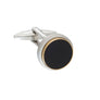 The Classic Onyx gold edged Cufflinks