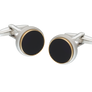 The Classic Onyx gold edged Cufflinks