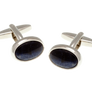 Oval Sodalite Blue Stone Cufflinks