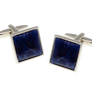 Square Sodalite Blue Stone Cufflinks