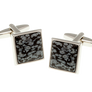 Square Snowflake Stone Cufflinks