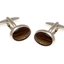Oval Tiger Iron Cufflinks