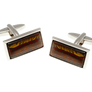 Oblong Tiger Iron Cufflinks