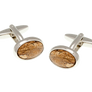 Oval Picture Jasper Stone Cufflinks