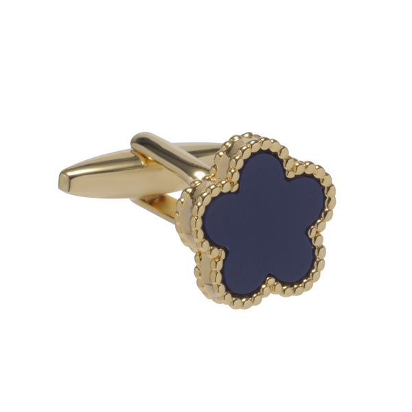 Pentamerous Flower Sodalite Cufflinks