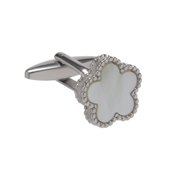 Pentamerous Flower Mother Of Pearl Cufflinks