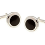 925 Sterling Silver Onyx Mother of Pearl Cufflinks