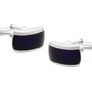 925 Sterling Silver Onyx Heart of Stone Cufflinks