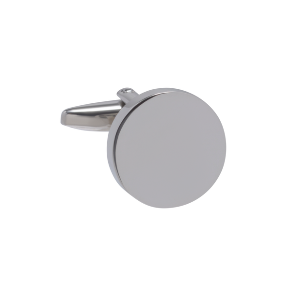 Personalised Stainless Steel Round Cufflinks