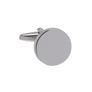 Personalised Stainless Steel Round Cufflinks with Complimentary Engraving (T)