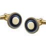 Ropesque Black and Gold Cufflinks