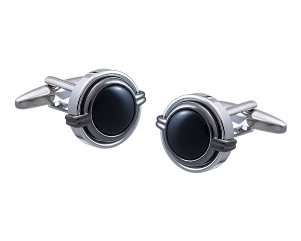 Three Layer Grasp Onyx Cufflinks