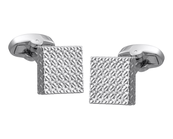 Lux Square Silver Cufflinks
