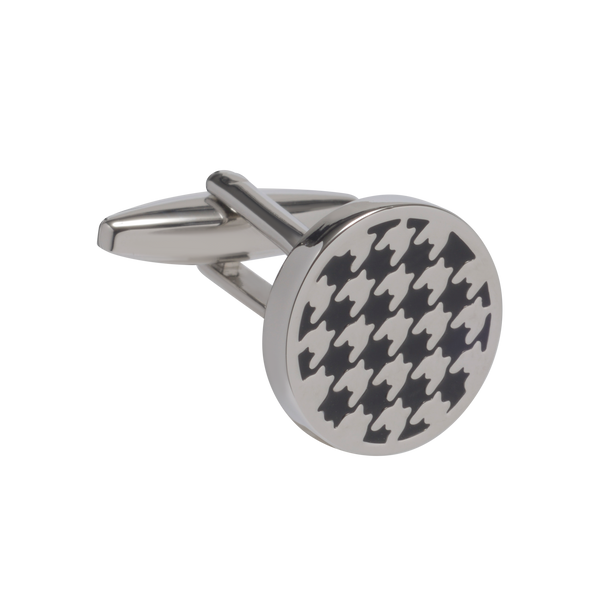 Black Houndstooth Cufflinks