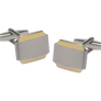 Double Plate Barrell Cufflinks