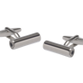 Black Fancy Ended Tube Cufflinks