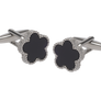 Pentamerous Flower Onyx Cufflinks
