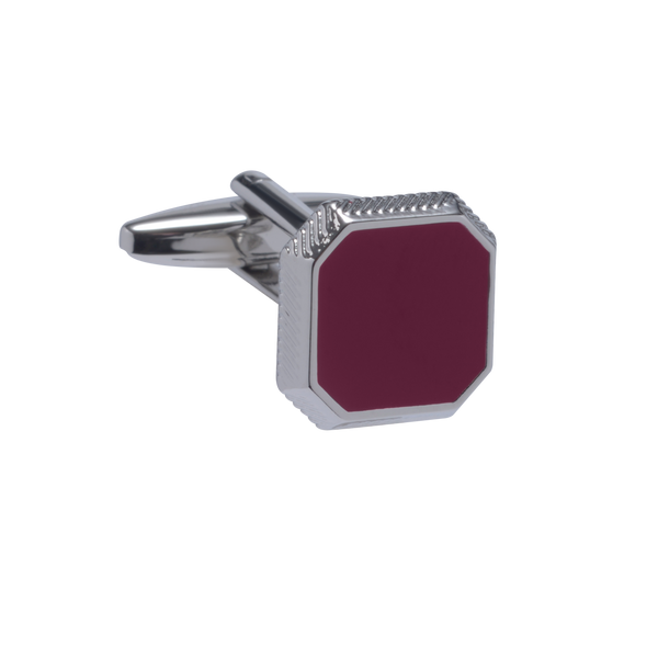The Octave Burgundy Cufflinks
