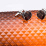 Solar Textures Brown Cufflinks