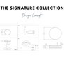Signature Collection No5 Rose Quartz & Rose Gold Lapel Pin