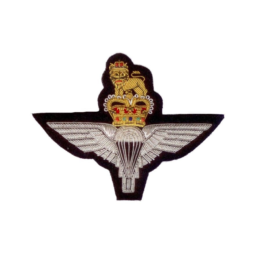 Hand Embroidered Blazer Badge Crest With Gold & Silver Bullion Wire by