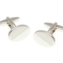Diamond Cut Oval Cufflinks