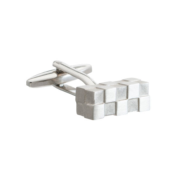Uneven block bar cufflinks by Elizabeth Parker