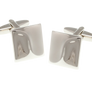 Abstract Wave Square Cufflinks