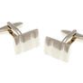 Patterned Rectangular Brushed Detail Cufflinks