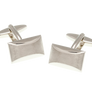 Brushed Finish Oblong Cufflinks