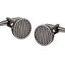 Gunmetal Textured Centre Cufflinks