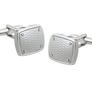 Etched Rivet Plate Square Cufflinks