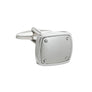 Brushed Finish Rivet Plate Cufflinks by Elizabeth Parker