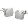 Brushed Finish Rivet Square Cufflinks