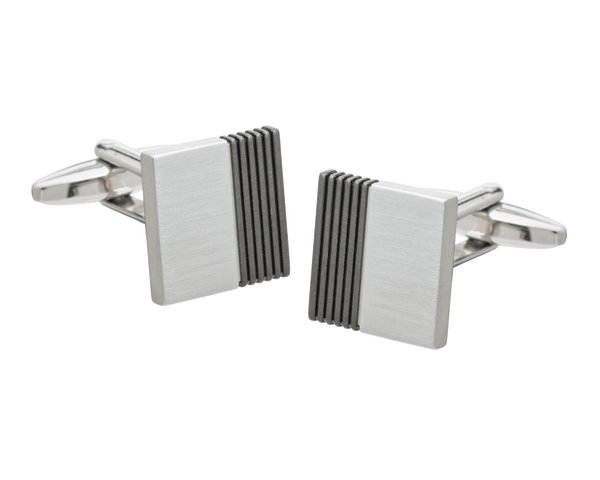 Gunmetal Inside Track Cufflinks
