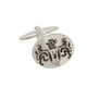Elizabeth Parker Crest Plain Metal Enamel Cufflinks by Elizabeth Parker England