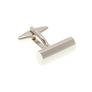Oval Tube Simply Metal Cufflinks by Elizabeth Parker England