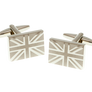 Union Jack Etched Cufflinks